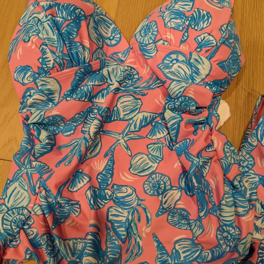 Pink and Blue Swimsuit - Picture 8 of 12